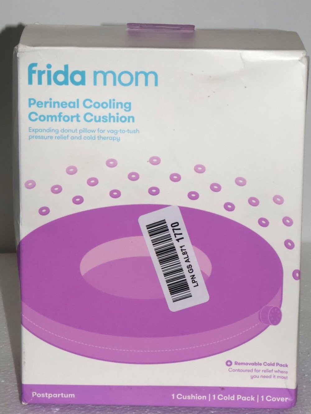 Frida Mom Perineal Cooling Comfort Cushion Donut Pillow + Cold Pack